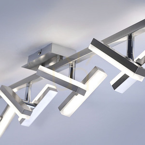 LED ceiling light RICO 11278-55 steel with 8 adjustable heads 16.4 W 3000 K small 8