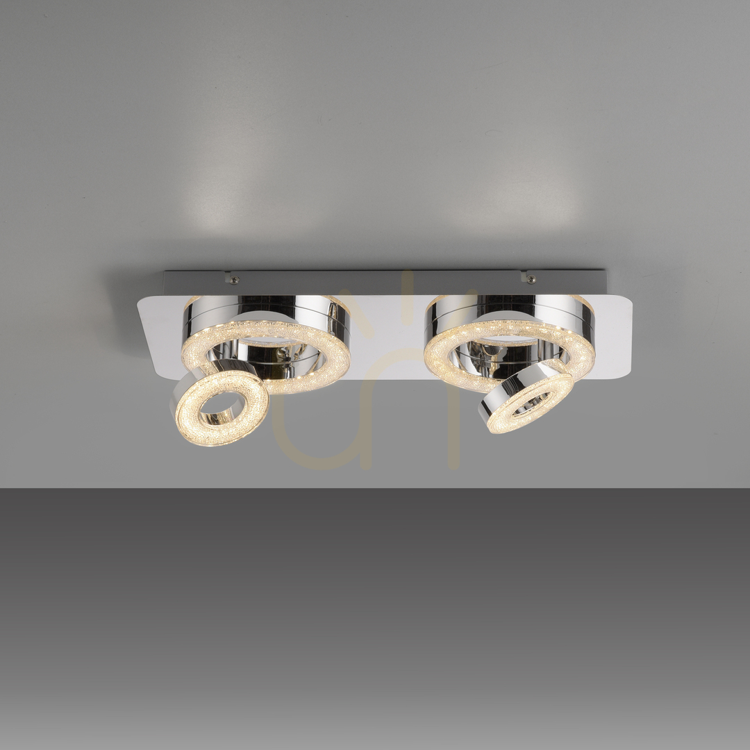 Check TIM Plafond 14521-17 Chrome 4xLED TIM Plafond 14521-17 Chrome 4xLED
