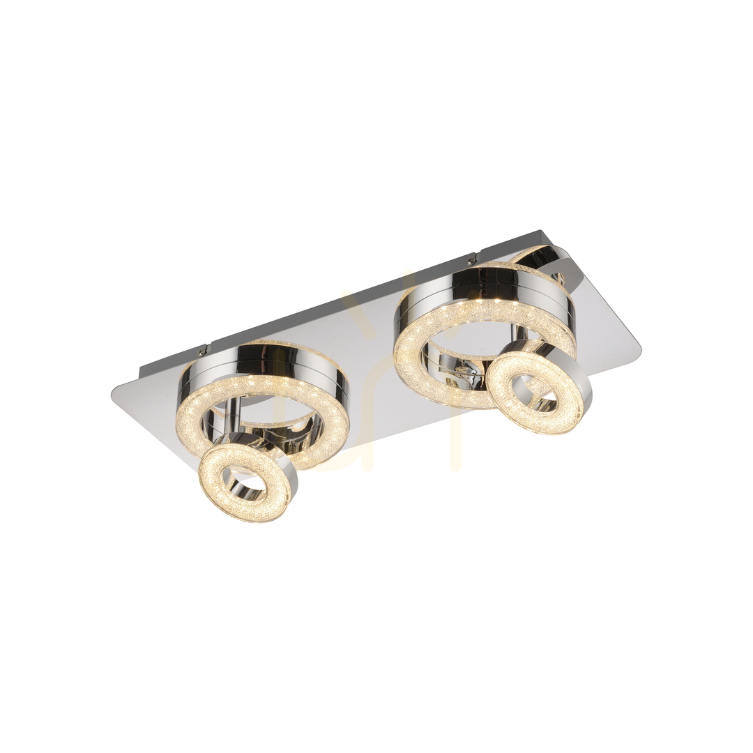 Preview TIM Plafond 14521-17 Chrome 4xLED TIM Plafond 14521-17 Chrome 4xLED