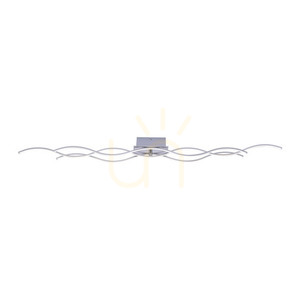 WAVE 15167-55 silver LED ceiling light, 139.5 cm small 1