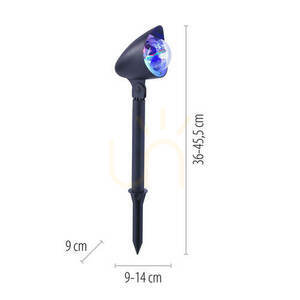 DISCO Garden Lamp 19035-18 Black 1xLED small 4