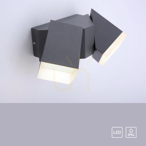 Outdoor wall lamp RYAN 9722-13 Anthracite 2xLED IP54 small 10