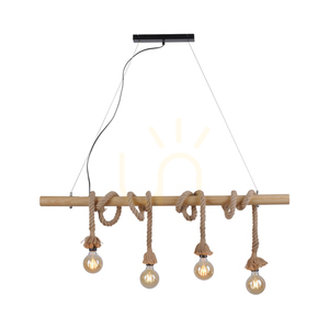 ROPE Pendant Lamp 15483-18 Bronze 4xE27 small 1