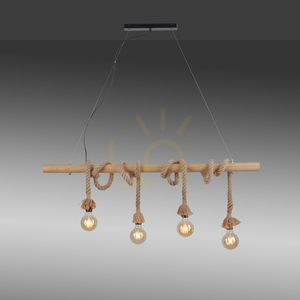 ROPE Pendant Lamp 15483-18 Bronze 4xE27 small 4