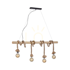 ROPE Pendant Lamp 15483-18 Bronze 4xE27 small 6