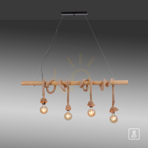 ROPE Pendant Lamp 15483-18 Bronze 4xE27 small 9