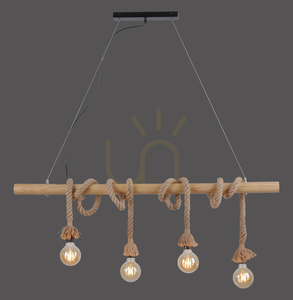 ROPE Pendant Lamp 15483-18 Bronze 4xE27 small 0
