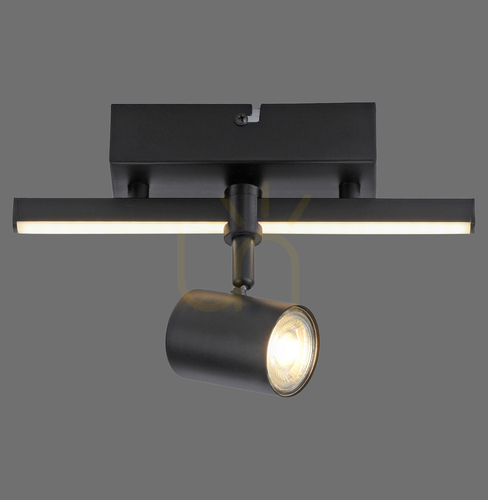 Check Plafond BARIK 6523-18 Black 2xGU10