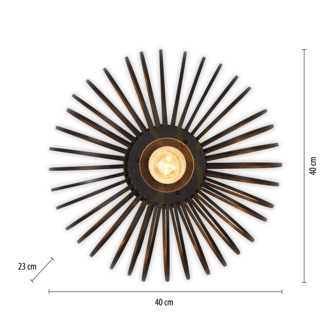 Display Plafond RACOON 11410-18 Black 5xE27 Plafond RACOON 11410-18 Black 5xE27