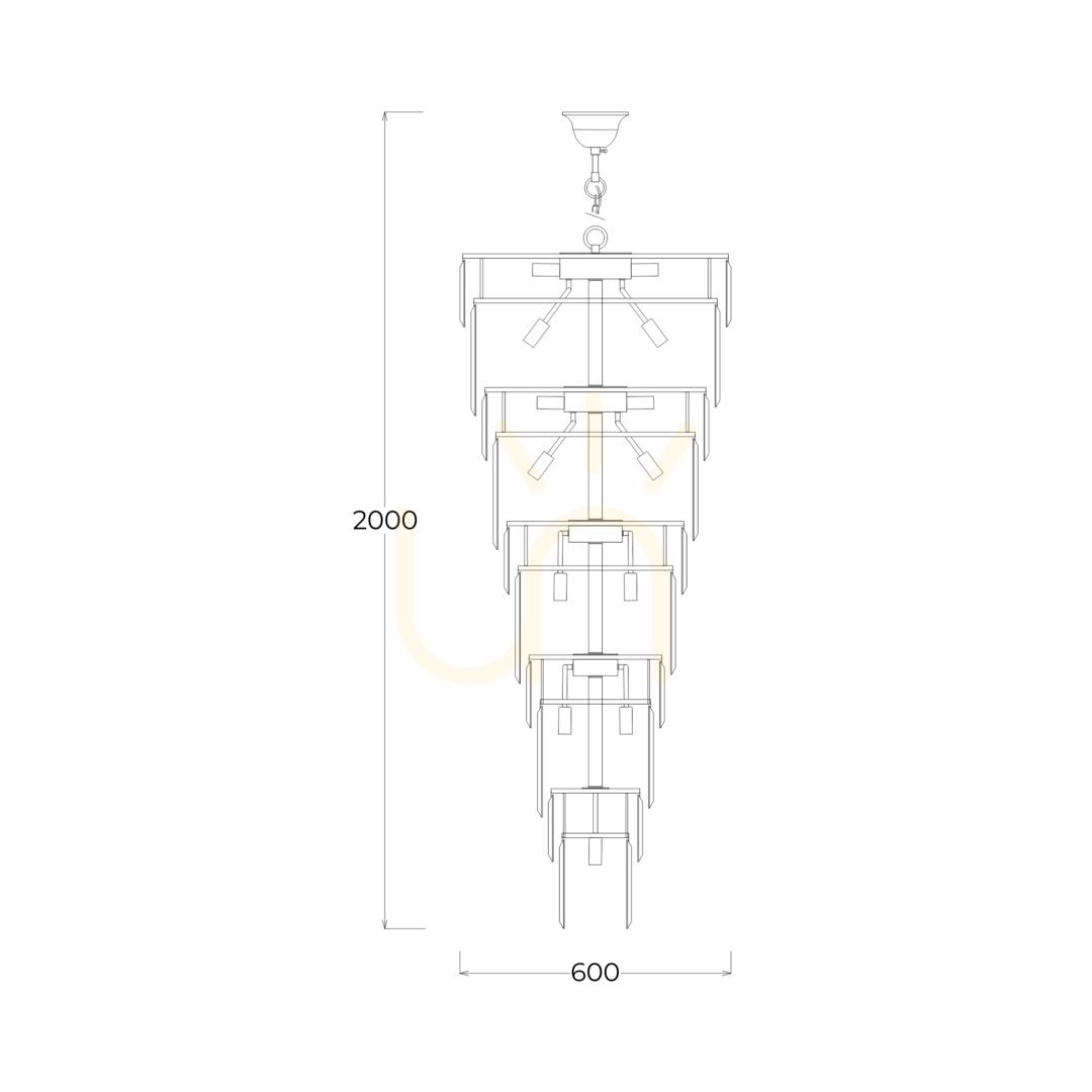 View LUXE Pendant Lamp 19002/40-CHR Chrome 40xE14 LUXE Pendant Lamp 19002/40-CHR Chrome 40xE14