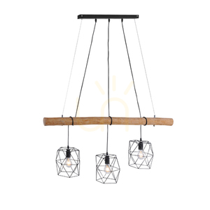 EDGAR Pendant Lamp 15503-18 Black 3xE27 small 1