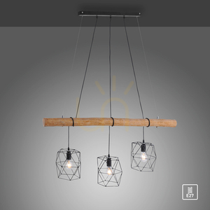 EDGAR Pendant Lamp 15503-18 Black 3xE27 small 10