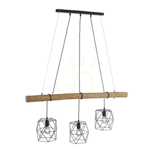 EDGAR Pendant Lamp 15503-18 Black 3xE27 small 11
