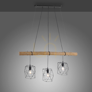 EDGAR Pendant Lamp 15503-18 Black 3xE27 small 4