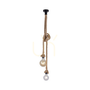 ROPE Pendant Lamp 15482-18 Brown 2xE27 6 ROPE Pendant Lamp 15482-18 Brown 2xE27 small 6