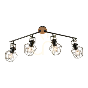 Plafond JARO 15674-78 Black 4xE27 1 Plafond JARO 15674-78 Black 4xE27 small 1