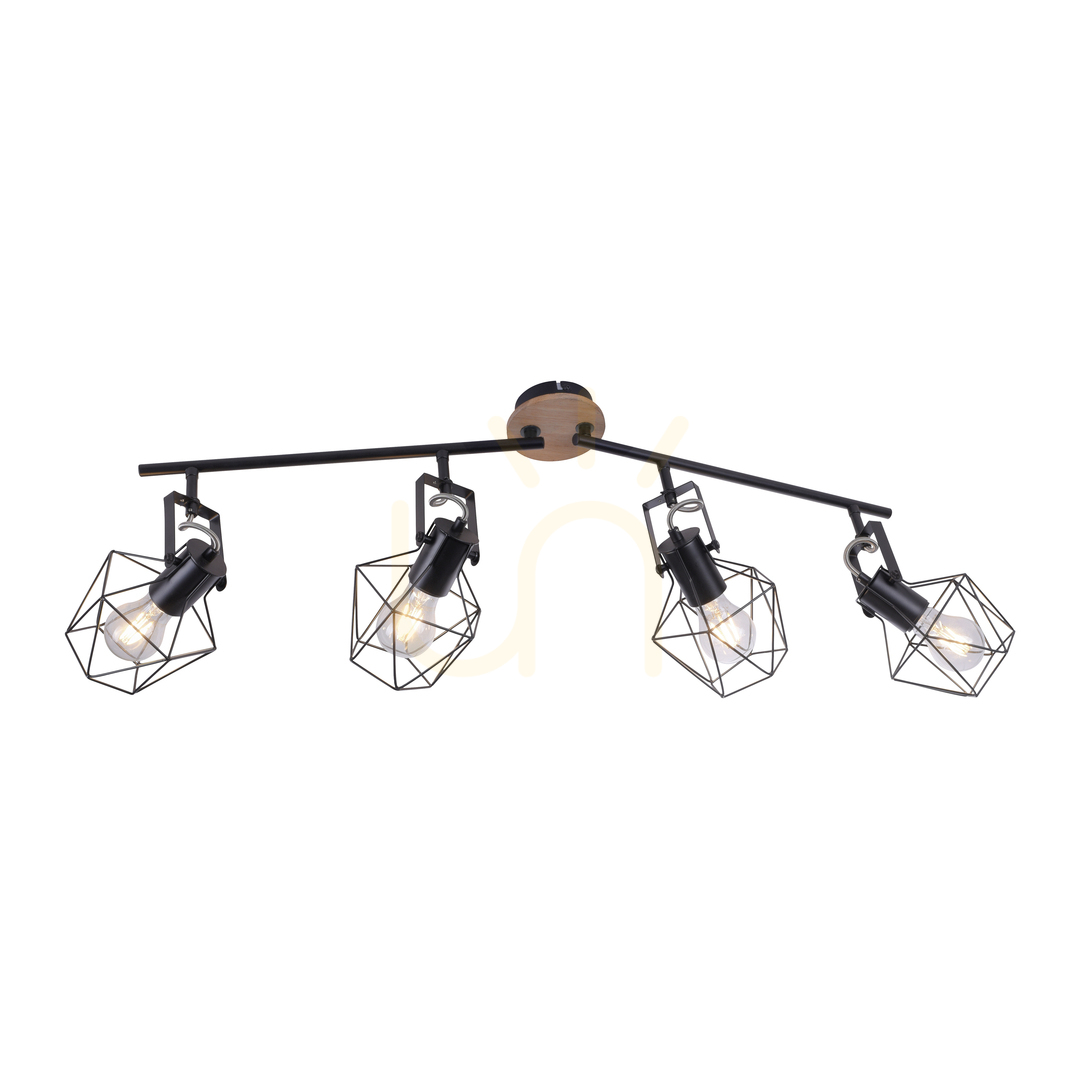 View Plafond JARO 15674-78 Black 4xE27 Plafond JARO 15674-78 Black 4xE27