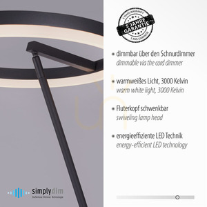TITUS 381-13 Anthracite 1xLED Floor Lamp 3 TITUS 381-13 Anthracite 1xLED Floor Lamp small 3