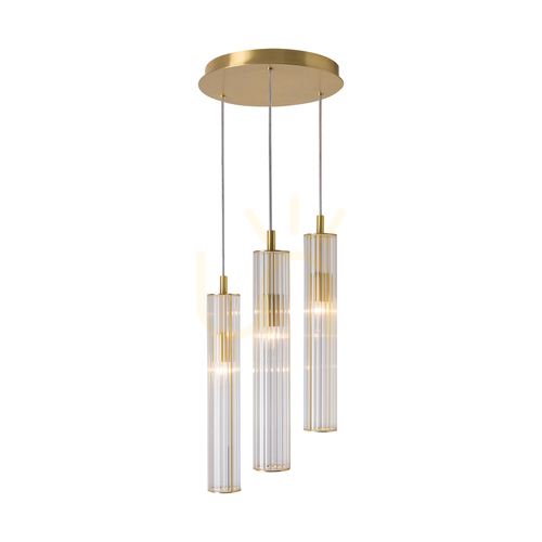 Check ARIA 1221 Brass 3xE14 Pendant Lamp