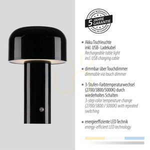 AGNES Table Lamp 19190-18 Black 1xLED 4 AGNES Table Lamp 19190-18 Black 1xLED small 4