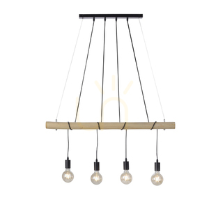 TERO Pendant Lamp 15505-18 Black 4xE27 1 TERO Pendant Lamp 15505-18 Black 4xE27 small 1