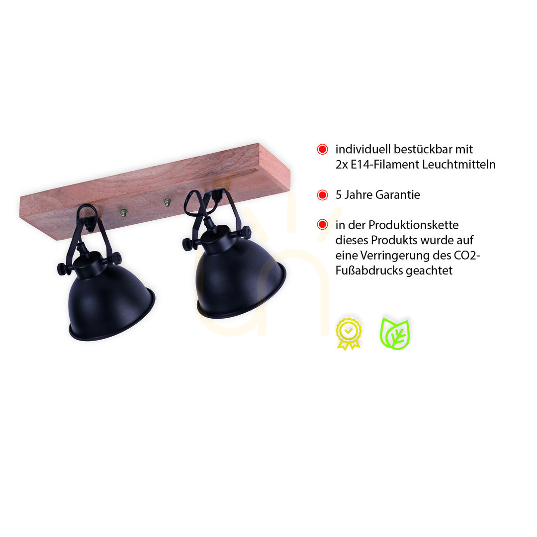 Display Plafond SAMIA 11982-18 Black 2xE14 Plafond SAMIA 11982-18 Black 2xE14