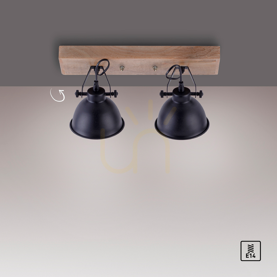 Preview Plafond SAMIA 11982-18 Black 2xE14 Plafond SAMIA 11982-18 Black 2xE14