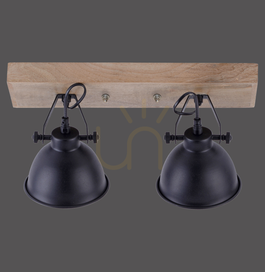 Plafond SAMIA 11982-18 Black 2xE14