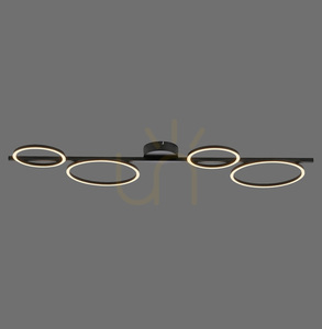 Zuma Line MINI RITUS 14211-18 black LED ceiling light, 4 light points small 0