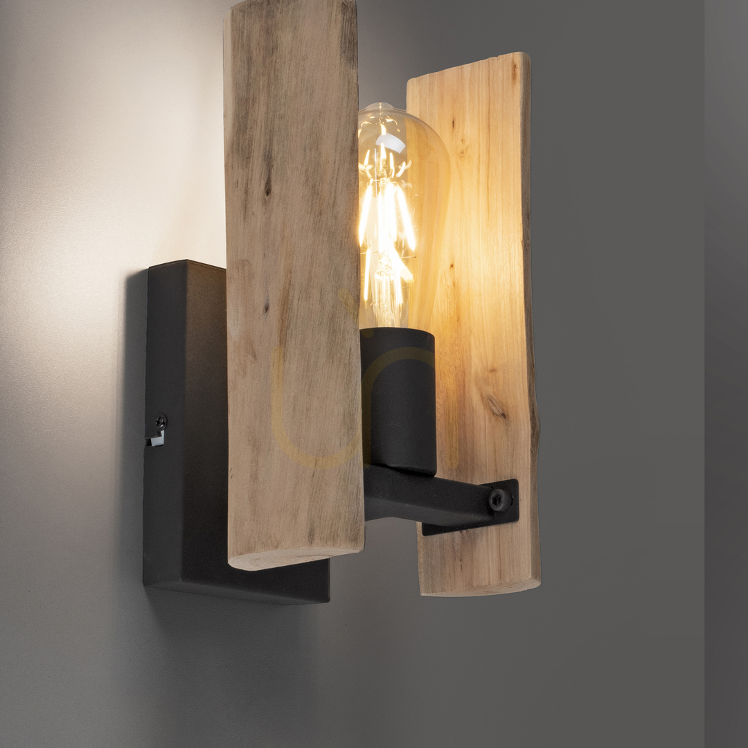 Display Wall lamp LOG 15701-79 Black 1xE27 Wall lamp LOG 15701-79 Black 1xE27