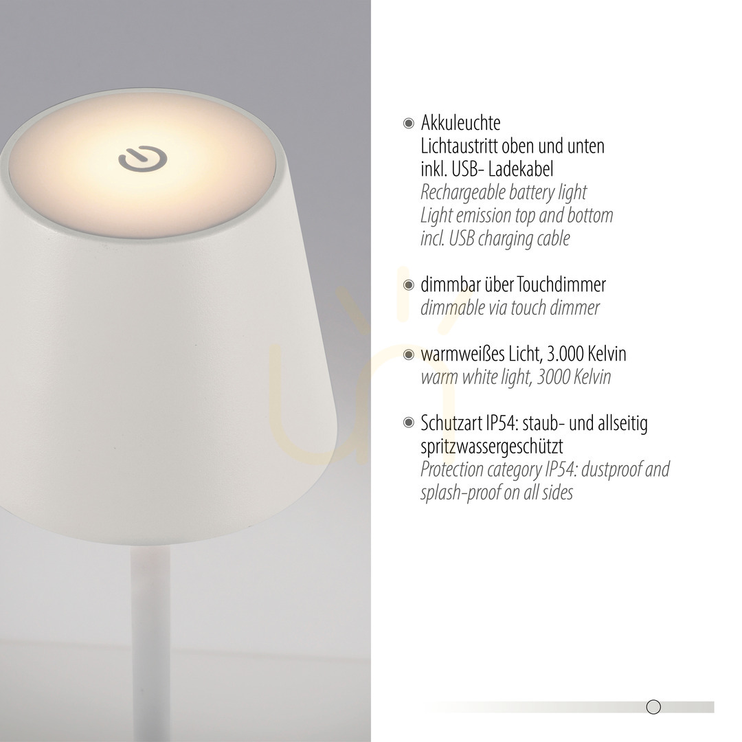 Display EURIA Garden Lamp 19252-16 White 1xLED EURIA Garden Lamp 19252-16 White 1xLED