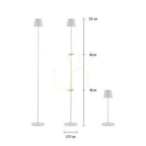 EURIA Garden Lamp 19252-16 White 1xLED 7 EURIA Garden Lamp 19252-16 White 1xLED small 7