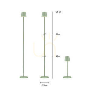 EURIA Garden Lamp 19252-43 Green 1xLED small 7