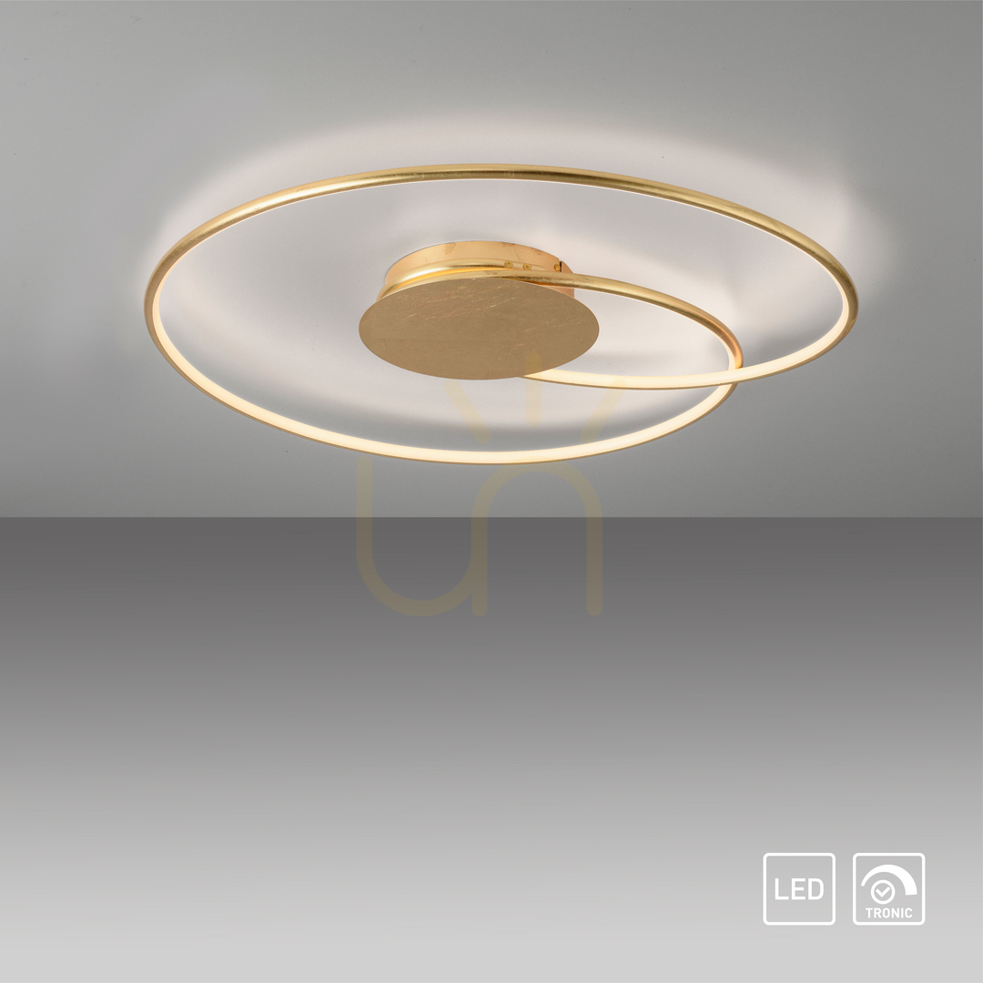 View NASTRO Plafond 6189-12 Gold 1xLED NASTRO Plafond 6189-12 Gold 1xLED