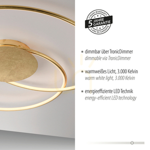 NASTRO Plafond 6189-12 Gold 1xLED 4 NASTRO Plafond 6189-12 Gold 1xLED small 4