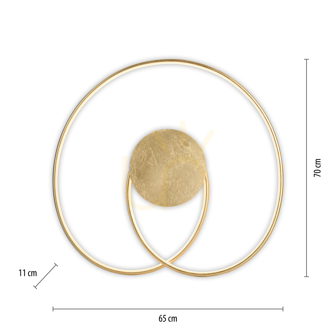 Display NASTRO Plafond 6189-12 Gold 1xLED NASTRO Plafond 6189-12 Gold 1xLED