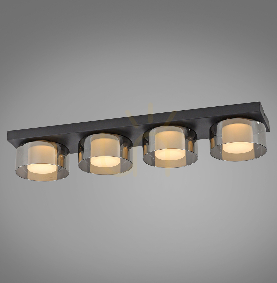 Plafond RIKA 6164-18 Black 4xLED