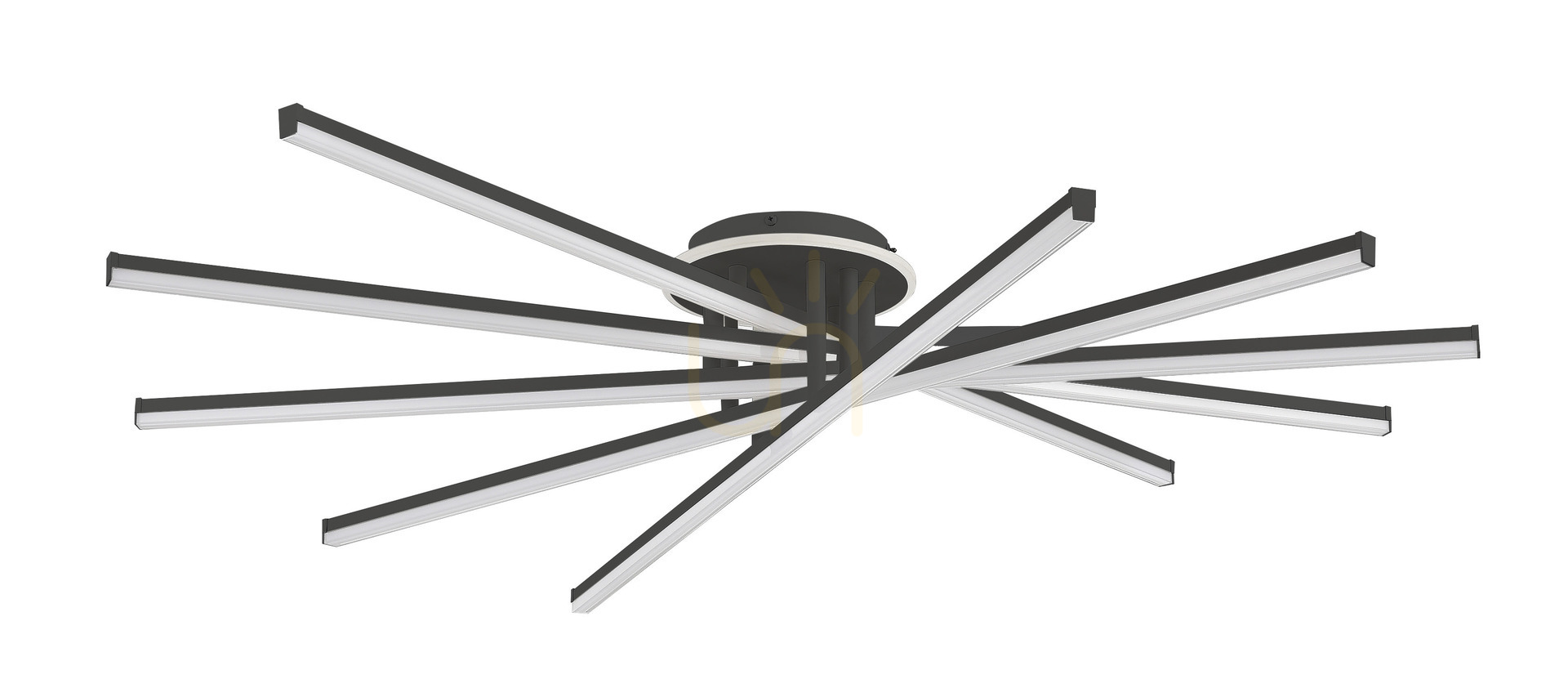 Plafond LUNARA MS203650 Black 1xLED