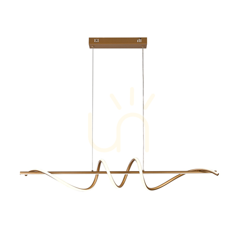 Check Italux Bastelo Gold LED Pendant Light 40W 3000K/4000K/6000K PND-24154-GD