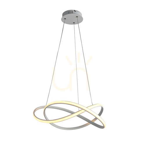 Check Italux Rumio LED pendant light white 50 cm PND-23917-WH