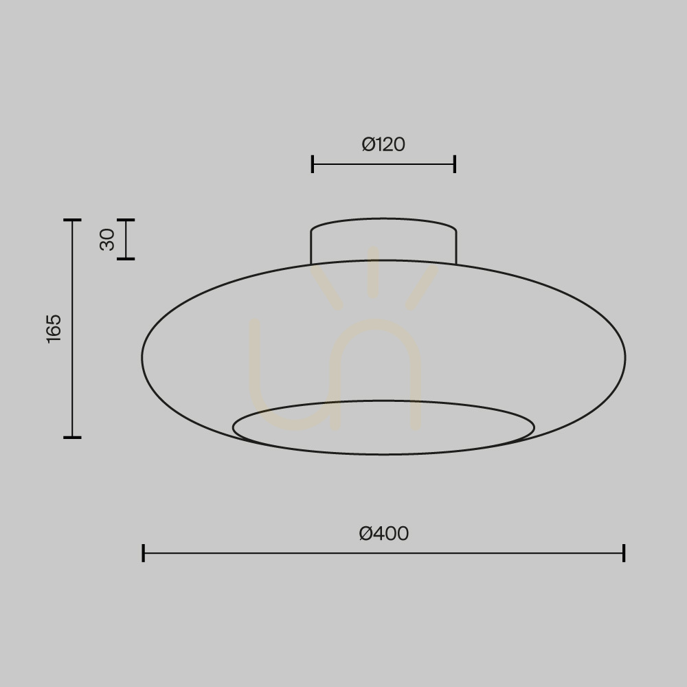 View Plafond AROS MOD507CL-L12CK Maytoni Plafond AROS MOD507CL-L12CK Maytoni