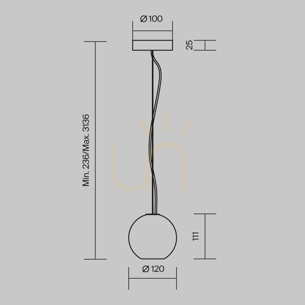 Preview BASIC TEXTURE pendant lamp MOD461PL-01B Maytoni BASIC TEXTURE pendant lamp MOD461PL-01B Maytoni