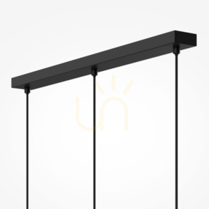 Maytoni Maris pendant light MOD499PL-03B, black, 3×E14 small 5