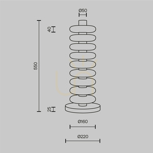 NUVEM MOD497FL-L19BRK floor lamp Maytoni small 5