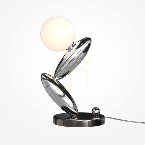 Check Table Lamp Maytoni Resonance LED Silver White Metal MOD482TL-L6PT3K