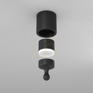Maytoni Holity CA050-CCS-B black surface-mounted ceiling base small 3