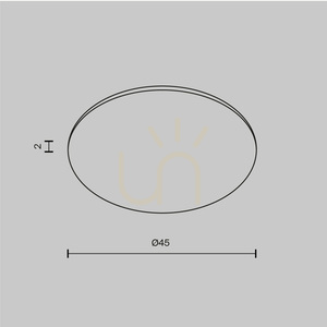 Maytoni Dip protective glass Glass001-D45 for 15 W Dip luminaires, Ø45 mm 4 Maytoni Dip protective glass Glass001-D45 for 15 W Dip luminaires, Ø45 mm small 4