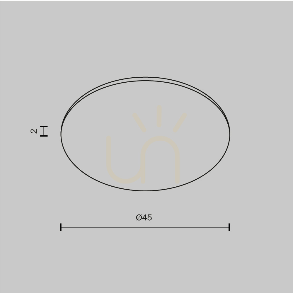 Show Maytoni Dip protective glass Glass001-D45 for 15 W Dip luminaires, Ø45 mm Maytoni Dip protective glass Glass001-D45 for 15 W Dip luminaires, Ø45 mm