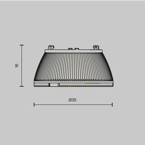 Maytoni Dip Lens 36° 35 mm for 10 W Recessed Downlights Lens003D35-10W small 5