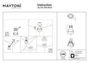 DIP recessed luminaire DL115-10W-3K-B Maytoni 6 DIP recessed luminaire DL115-10W-3K-B Maytoni small 6